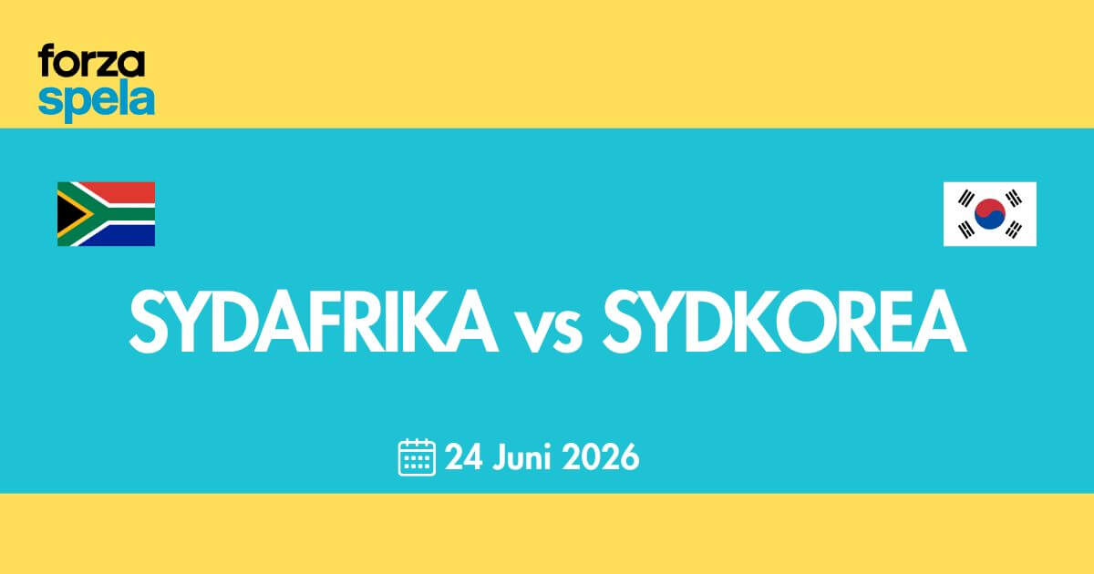 Sydafrika vs Sydkorea – Speltips VM 2026