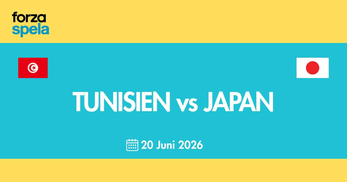Tunisien vs Japan – Speltips VM 2026