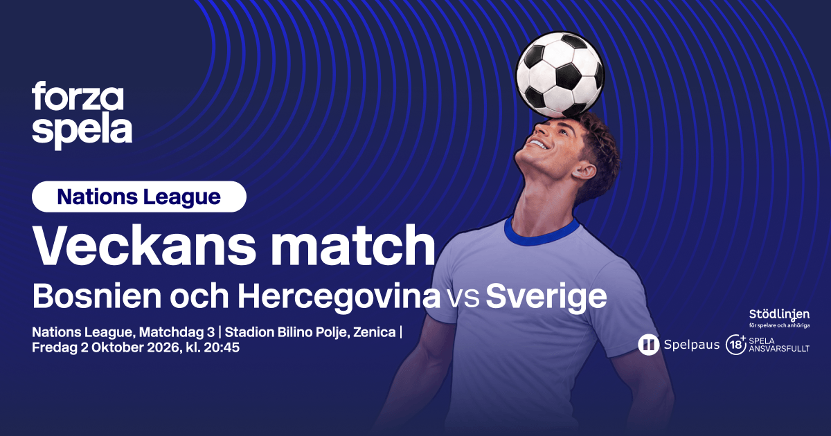 Bosnien och Hercegovina v Sverige: Speltips & Odds