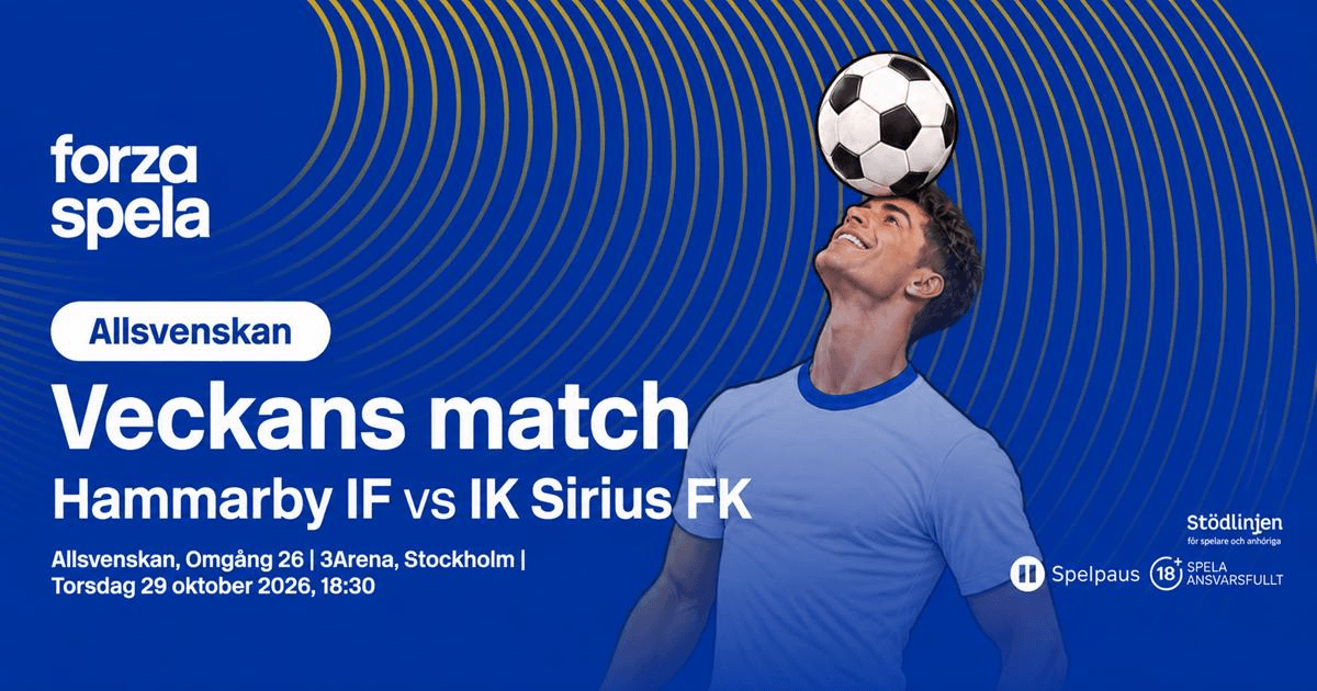 Hammarby v Sirius: Speltips & Odds